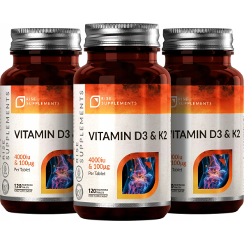 Witamina D3 4000IU + K2 (MK-7) 100µg 120 Tabletek